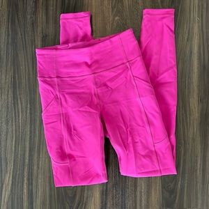 Lululemon Wonder Under Pink Leggings